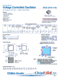 Datasheet ROS-2470-119+ manufacturer Mini-Circuits