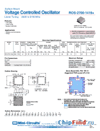Datasheet ROS-2700-1419+ manufacturer Mini-Circuits