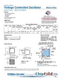 Datasheet ROS-2750+ manufacturer Mini-Circuits