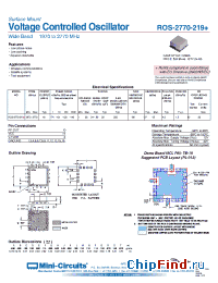 Datasheet ROS-2770-219+ manufacturer Mini-Circuits