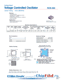 Datasheet ROS-300 manufacturer Mini-Circuits