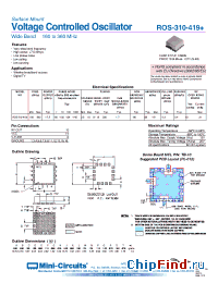 Datasheet ROS-310-419+ manufacturer Mini-Circuits