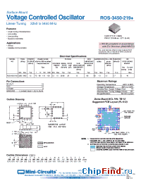 Datasheet ROS-3450-219+ manufacturer Mini-Circuits