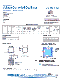 Datasheet ROS-400-1119+ manufacturer Mini-Circuits