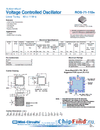 Datasheet ROS-71-119+ manufacturer Mini-Circuits