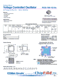 Datasheet ROS-769-1G19+ manufacturer Mini-Circuits