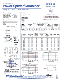 Datasheet RPS-2-30+ manufacturer Mini-Circuits