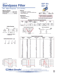 Datasheet SBP-30 manufacturer Mini-Circuits