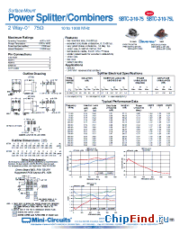 Datasheet SBTC-2-10-75 manufacturer Mini-Circuits
