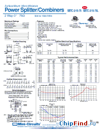 Datasheet SBTC-2-15-75 manufacturer Mini-Circuits