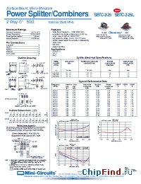 Datasheet SBTC-2-25L manufacturer Mini-Circuits