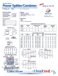 Datasheet SCA-4-15-75 manufacturer Mini-Circuits
