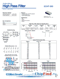 Datasheet SCHF-300 производства Mini-Circuits