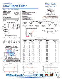 Datasheet SCLF-1000 manufacturer Mini-Circuits