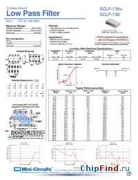 Datasheet SCLF-135+ manufacturer Mini-Circuits