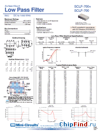 Datasheet SCLF-700+ manufacturer Mini-Circuits