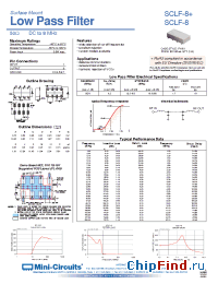 Datasheet SCLF-8+ manufacturer Mini-Circuits