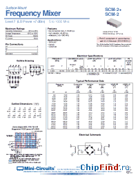 Datasheet SCM-2 manufacturer Mini-Circuits