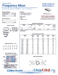 Datasheet SCM-2500LH manufacturer Mini-Circuits