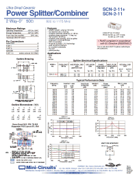 Datasheet SCM-2500LHNL manufacturer Mini-Circuits