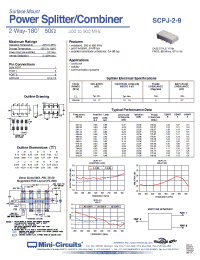 Datasheet SCPJ-2-9 manufacturer Mini-Circuits