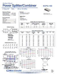 Datasheet SCPQ-10.5+ manufacturer Mini-Circuits
