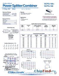 Datasheet SCPQ-180+ manufacturer Mini-Circuits