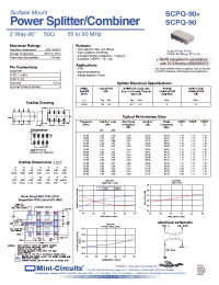 Datasheet SCPQ-90+ manufacturer Mini-Circuits