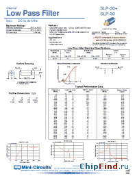 Datasheet SLP-30 manufacturer Mini-Circuits