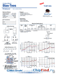 Datasheet TCBT-6G manufacturer Mini-Circuits