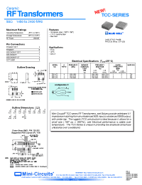 Datasheet TCC-4-T5 manufacturer Mini-Circuits