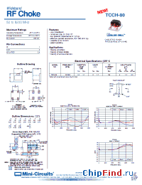 Datasheet TCCH-80 manufacturer Mini-Circuits