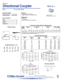 Datasheet TDC-20-1 manufacturer Mini-Circuits