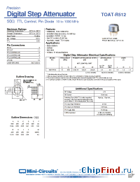 Datasheet TOAT-R512 manufacturer Mini-Circuits