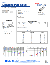 Datasheet UNMP-5075 производства Mini-Circuits