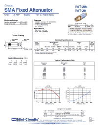 Datasheet VAT-20 производства Mini-Circuits