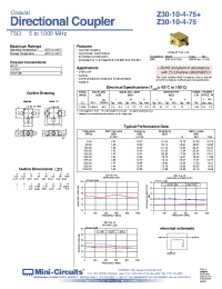 Datasheet Z30-10-4-75 manufacturer Mini-Circuits