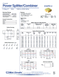 Datasheet ZA3PD-1.5-N manufacturer Mini-Circuits