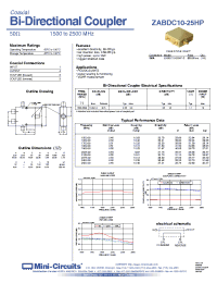 Datasheet ZABDC10-25HP-S manufacturer Mini-Circuits