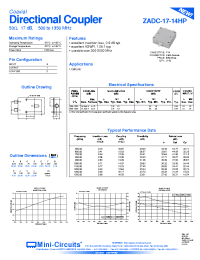 Datasheet ZADC-17-14HP manufacturer Mini-Circuits