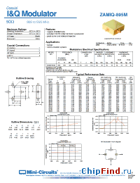 Datasheet ZAMIQ-895M производства Mini-Circuits
