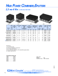 Datasheet ZAPD-2-21-3W manufacturer Mini-Circuits