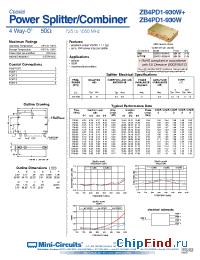 Datasheet ZB4PD1-930W-S производства Mini-Circuits