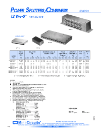 Datasheet ZC16PD-1900W manufacturer Mini-Circuits