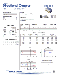 Datasheet ZDC-20-3B manufacturer Mini-Circuits