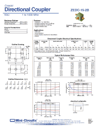 Datasheet ZEDC-15-2B manufacturer Mini-Circuits