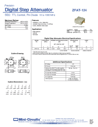 Datasheet ZFAT-124B manufacturer Mini-Circuits