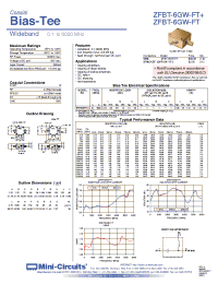 Datasheet ZFBT-6GW-FTB manufacturer Mini-Circuits