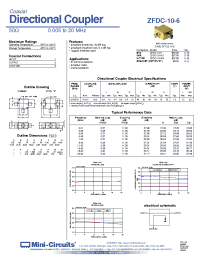 Datasheet ZFDC-10-6B-S manufacturer Mini-Circuits