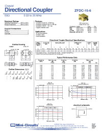 Datasheet ZFDC-15-6-S manufacturer Mini-Circuits